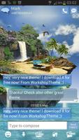 برنامه‌نما Tropical Theme GO SMS Pro عکس از صفحه