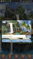Thème Tropical GO SMS Pro capture d'écran 3