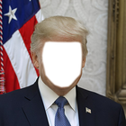 American President Donald Trump Photo Suit ไอคอน