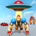Gorilla Robot Ufo Car Transform