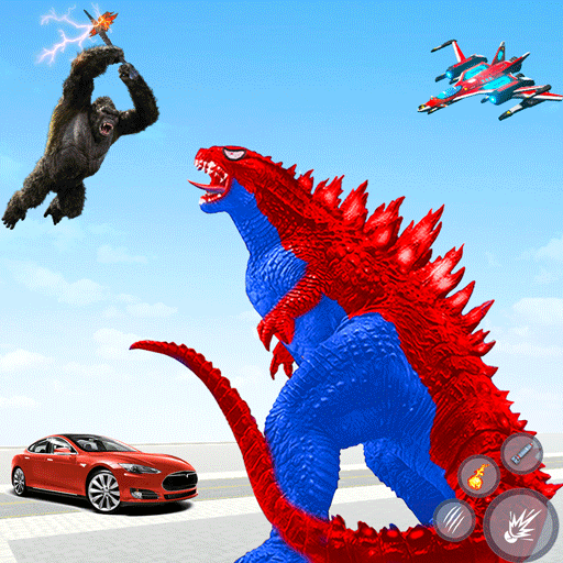 динозавр робот автомобиль игра