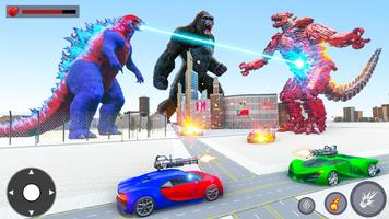 Gorilla Robot Car: Robot Games پوسٹر