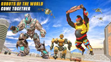 Gorila Robô Transformar: Novo Robô Guerras Jogos imagem de tela 1