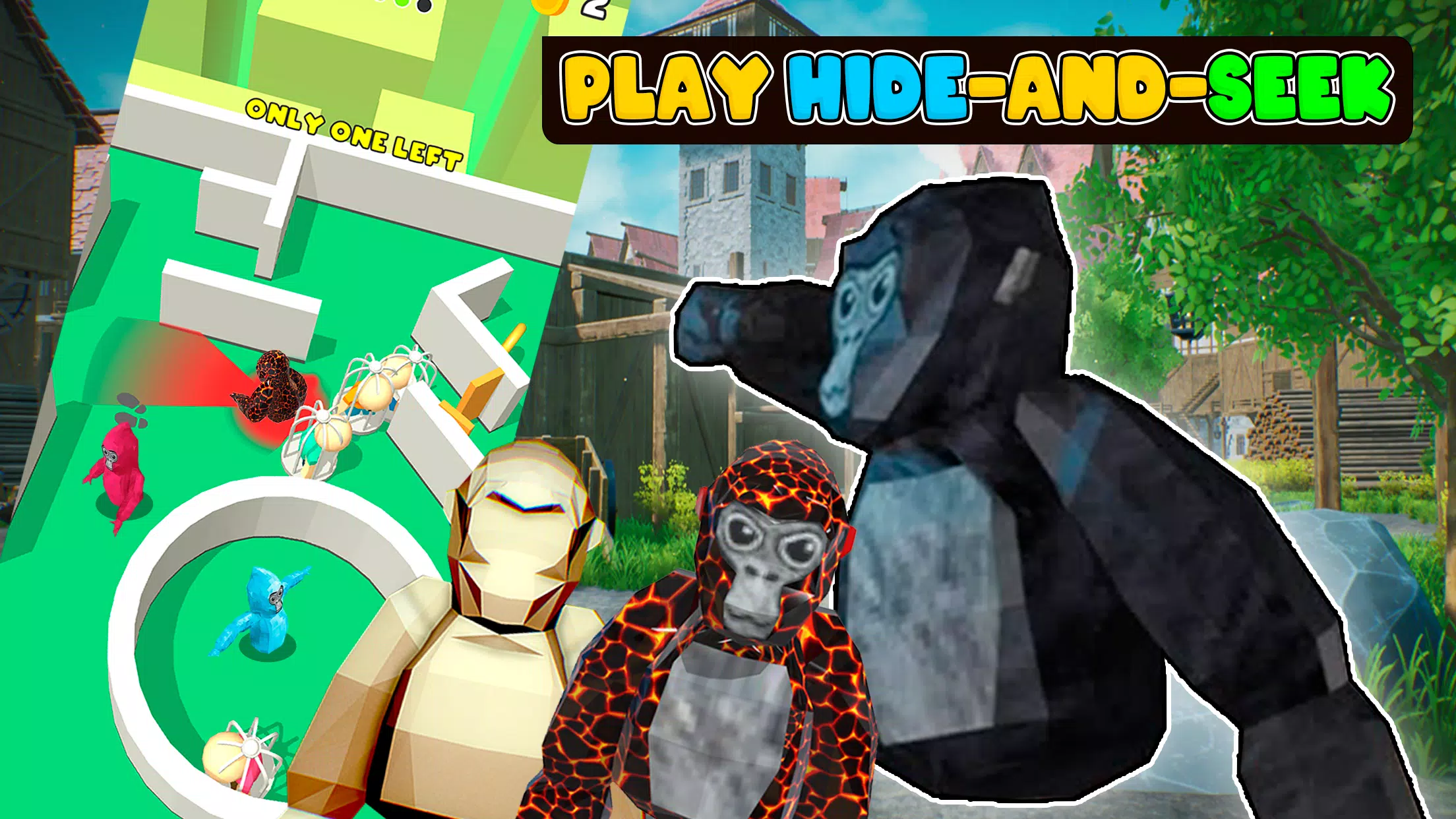 Gorilla Hide 'n Seek: Tag Game APK for Android Download