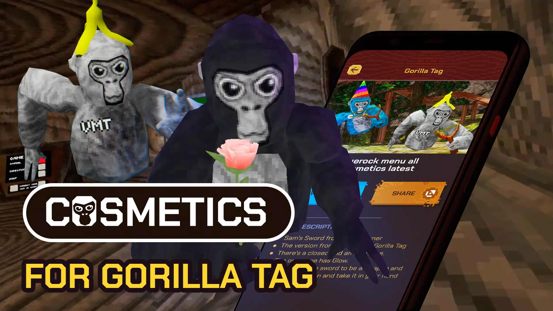 Mods for Gorilla Tag APK for Android Download