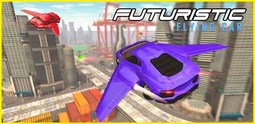 Futuristic Flying Car Racer