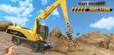 Heavy Bulldozer Crane Drill Stone