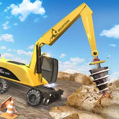 Schwer Bulldozer Kran Bohren Stein APK Herunterladen