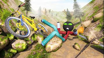 Stickman BMX Uphill Rider - Ciclo de acrobacias captura de pantalla 3
