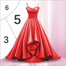 APK Gown Color by Number Book