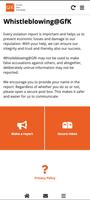 Whistleblowing@GfK App poster