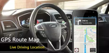 GPS Route Map Direction - Live Driving Location