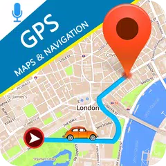 GPS ルート 地図 方向  -  ライブ 運転 ロケーション