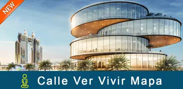 Calle Vivir Panorama Mundo Mapa - GPS Ruta Locador