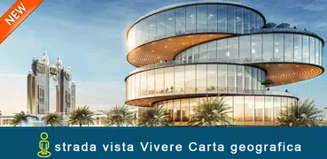 strada Vivere Panorama Mondo Carta geografica -GPS