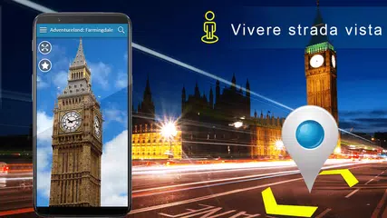 download strada Vivere Panorama Mondo Carta geografica -GPS APK