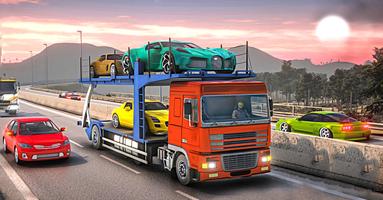 Fast cars transport trailer 3d 스크린샷 1