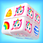 Match Cube 3D Puzzle Games icono