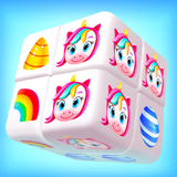 Match Cube 3D Puzzle Games أيقونة