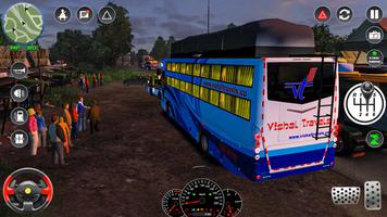 Sürücü Dağ Turist Otobüsü 3D Ekran Görüntüsü 3