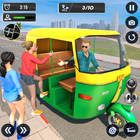 Tuk Tuk Auto Driving Games 3D Zeichen