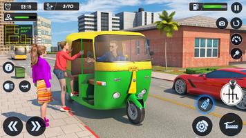 Tuk Tuk Rickshaw 자동 운전 게임 3D 스크린샷 3