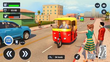 Tuk Tuk Auto Driving Games 3D تصوير الشاشة 1