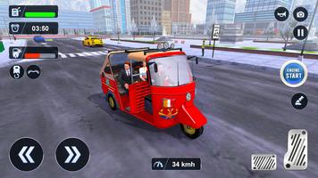 Tuk Tuk Auto Driving Games 3D تصوير الشاشة 2