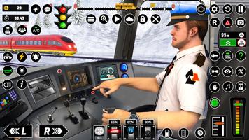 Railway Train Simulator Games Affiche