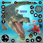 Animal Crocodile Attack Sim أيقونة