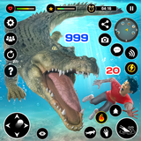 Animal Crocodile Attack Sim icône