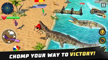 Animal Crocodile Attack Sim poster