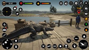 Animal Crocodile Attack Sim screenshot 1