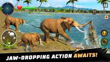 Animal Crocodile Attack Sim screenshot 1