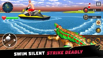 Animal Crocodile Attack Sim screenshot 2
