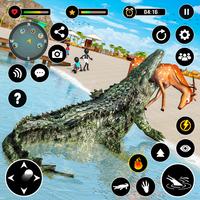 Poster Crocodile giochi di animali 3D