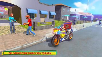 Hot Pizza Delivery Bike Boy اسکرین شاٹ 1