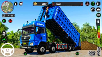 Cargo Delivery Truck Offroad Affiche