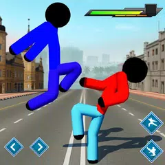 download Stickman strada combattente Città blocky Gangster APK