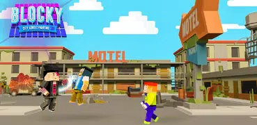 Blocky City Street Fighting Wrestling