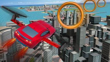 Flying Car Stunts Driver City Simulator স্ক্রিনশট 1