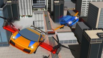 Volador Coche Trucos Conductor Ciudad Simulador captura de pantalla 2