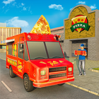 pizza Entrega furgão Simulador de condução ícone