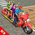 Long Bike Taxi Driver: Passenger Transport