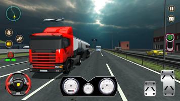 Euro Truck Driving Games Sim Affiche