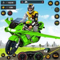 Flying Bike Race - Bike Games Affiche