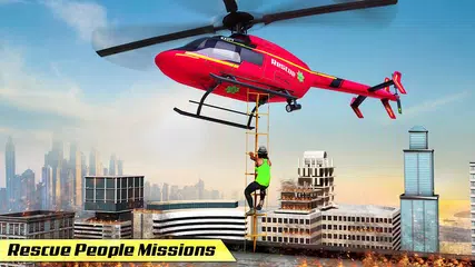 Flying Helicopter Rescue City APK download