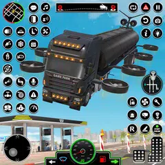 download Oil Tanker Flying Truck Games APK