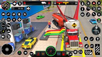 Oil Tanker Flying Truck Games Ekran Görüntüsü 3