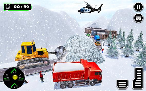Snow Road Crane Excavator Simulator 截图 9
